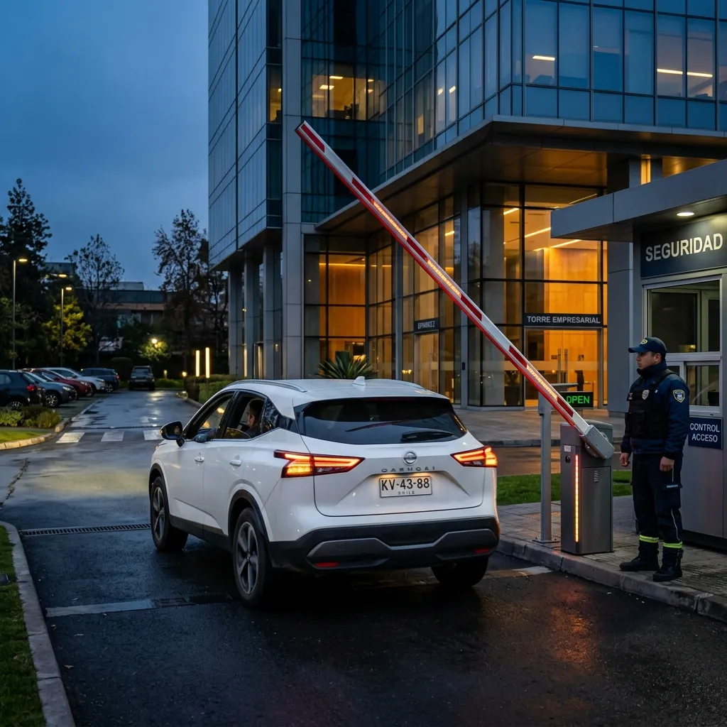 Sistema de acceso vehicular automático para edificio